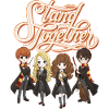 Harry Potter Geanimeerde Personages Stand Together
