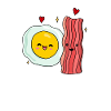 Egg Fried Egg Bacon Couple
