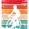 Retro Sunset Cyclist