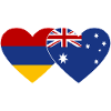 Armenia Australia Flag Heart