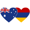 Australia Armenia Flag Heart