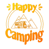 Happy Camping - cheerful cool graphic design