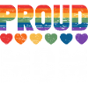 Fière maman LGBT Rainbow Heart