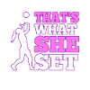 Thats what she set volleyball