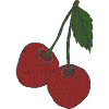 Cherries fabric