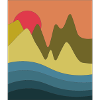 abstract mountains