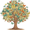 Butterfly Tree Nature Predator Insect
