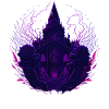 Mystical Purple Neon Nights