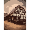 Alsatian House Drawing