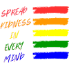 Bunte Friedensbotschaft T-Shirt
