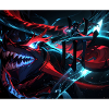Neondrachen-Duellant