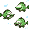 Funny Fish With Different Expressions