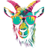 Lunettes de soleil de chèvre