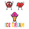 Crème glacée Peace Love