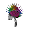 Natural intelligence Rainbow Skull