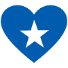 Somalia flag heart