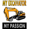 Baggerfahrer Spruch Bagger fahren Geschenkidee