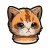 Petit chat orange mignon
