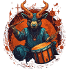 Goat Drummer Music Animal Drums Drummer