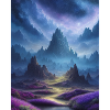 cosmic fantasy moutains