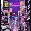 Japan city Tokyo retrostyle
