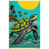 cool turtle retro design