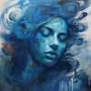 Die blaue Frau