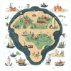 Map of an island
