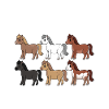 HORSESPACKPFERDEMADCHEN