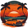Oldtimer, Oldtimer, Strand, Urlaub, Meer