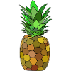 Geometric pineapple design