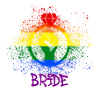 bride,bride,LGBT,rainbow,pride,gay pride