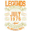 1975 July Birthday Legend