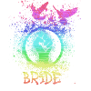bride,bride,LGBT,rainbow,pride,gay pride,pigeons