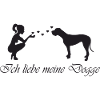 Deutsche Dogge mit Frau