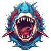 shark fish head 6