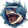 shark fish head 2