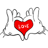 Hand Drawn Love Hands