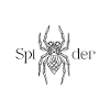 Black White Simple Spider Logo