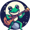 Frog Guitar Moonlight