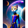 Cosmic Space Cat