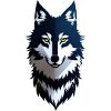 T shirt design wolf