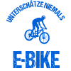 Mountainbike Radfahrer Fahrrad