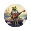 Frog playing banjo