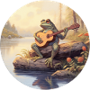 Frog joue du banjo