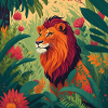 Löwe Jungle