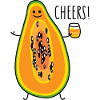 Healthy with papaya