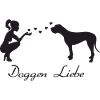 Deutsche Dogge mit Frau