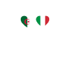 Algeria Italy Heartbeat Flag Algerians