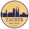 Zagreb, Croatia - Skyline Badge